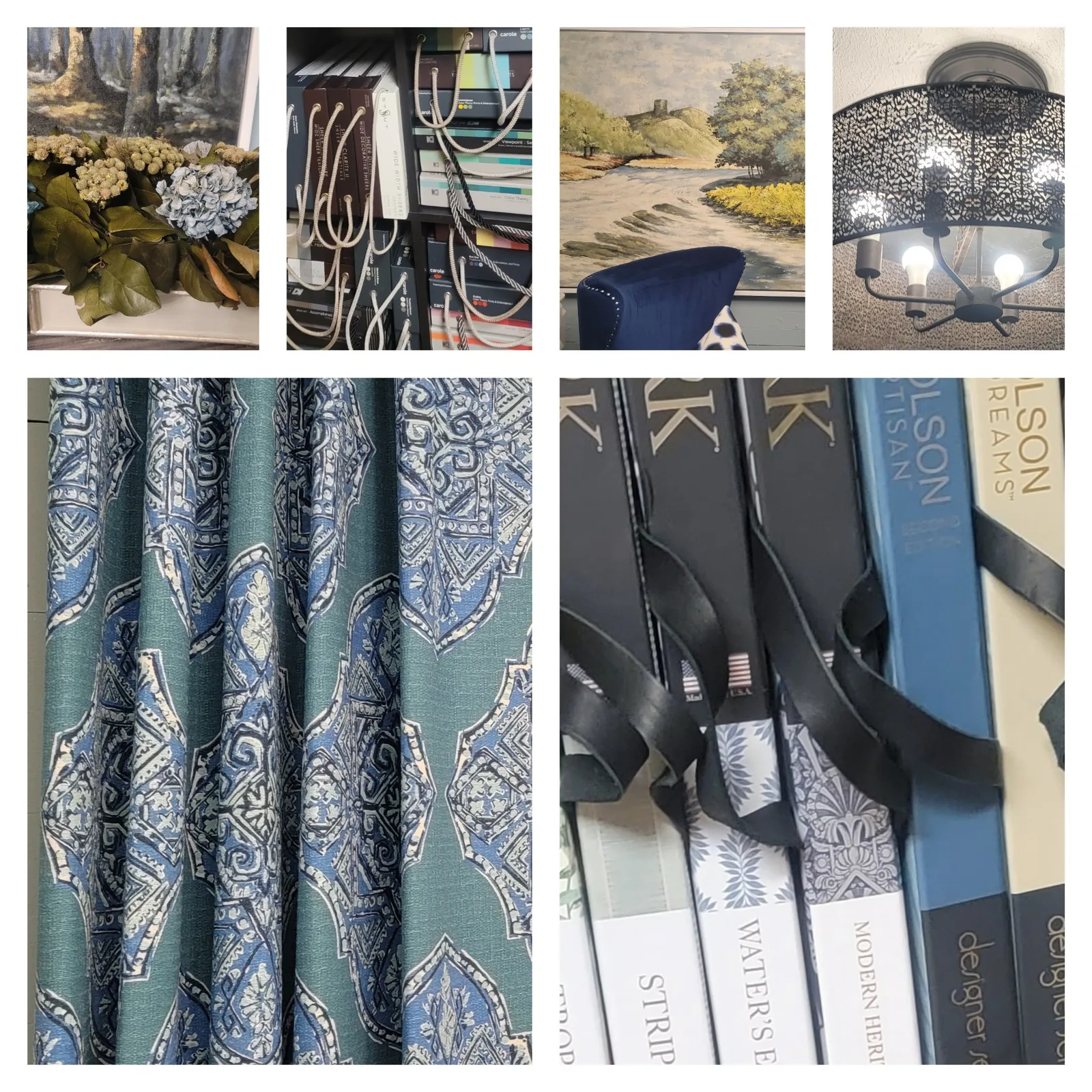 Common Craft Studio materials, art, lighting, fabrics, and studio design resources